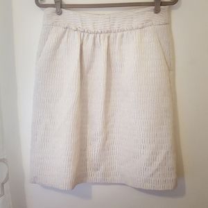 5/$25 Talbots metallic skirt with pockets